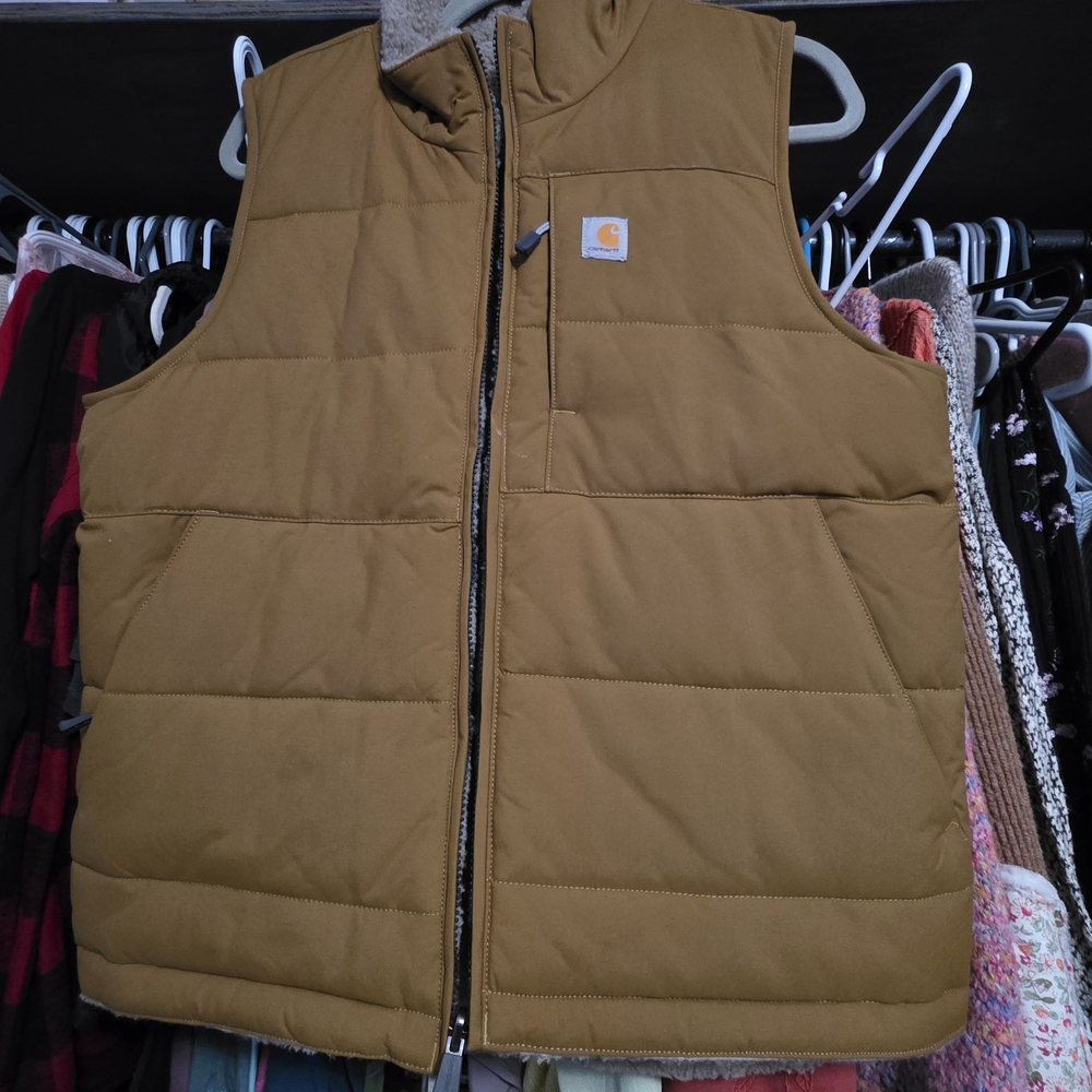 Carhartt Brown Reversable Puffer Vest